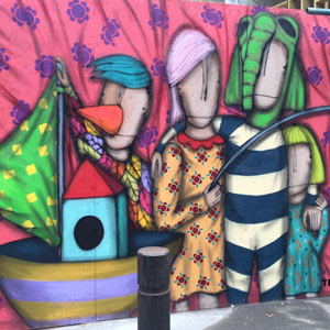 Tony Gallo - Graffiti Steet Art - L'Amour Terrible - Vallance Road Bethnal Green, London, 2016